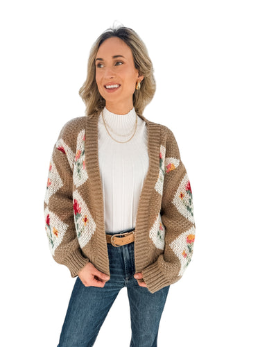 Bridget Floral Pattern Cardigan