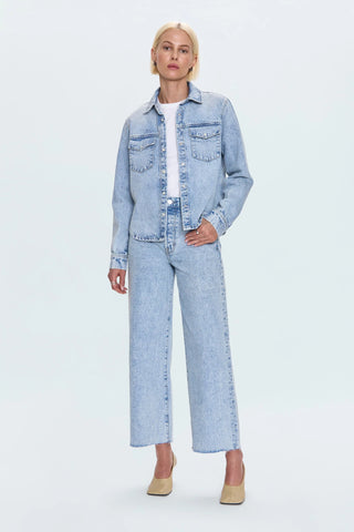 Thea Shrunken Denim Shacket