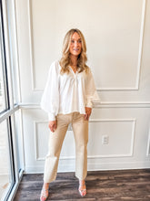 Amelya Gathered Button Up by JiJi