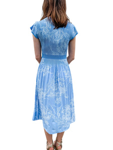 Spring Has Sprung Blue Floral Dress by Current Air