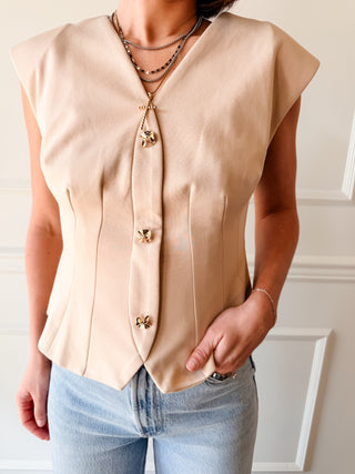 Sloane Tailored Vest Top
