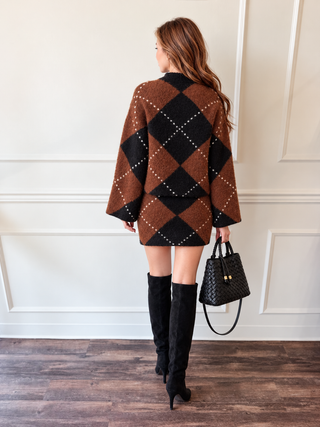 The Belmont Argyle Mini Skirt by Habitual
