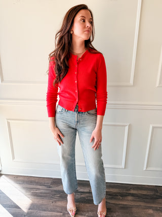 Celeste Heart Button Cardigan by Lucy Paris