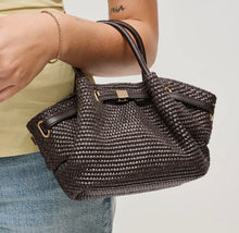 Selena Straw Crossbody Chocolate