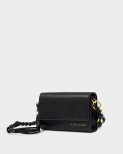 Arden Braided Black Mini Bag by Katie Loxton