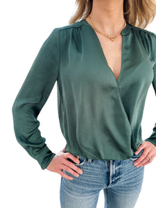 Gloria Green Blouse by Current Air