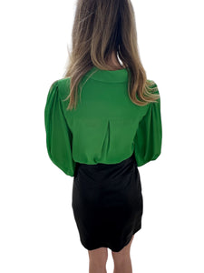 Fleetwood Festive Green Blouse