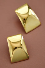 Gold Rectangle Large Studs