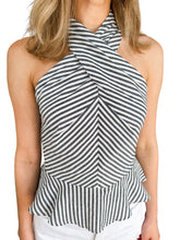 Kosta Stripe Crossover Top by Steve Madden