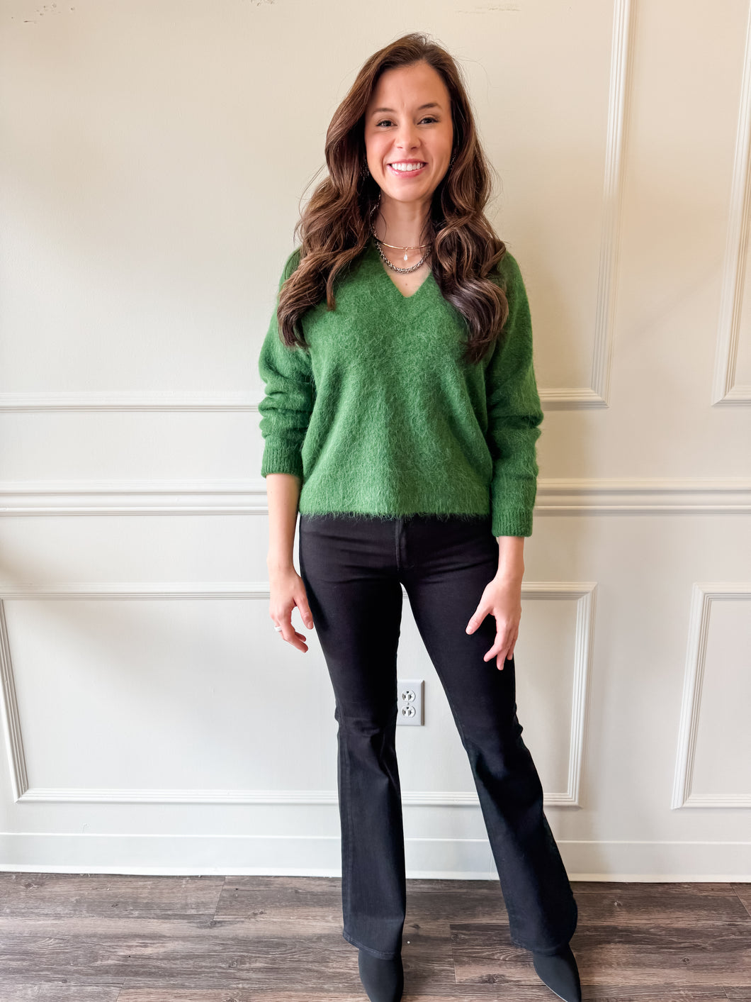 Kinsley Mid Rise Ultra Flare Noir by Pistola