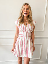 Victory Red Striped Dress