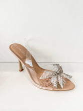 Bow Beauty Clear Slingback Heels