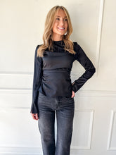 Lexi Mid Rise Bowed Straight Silver Screen by Pistola