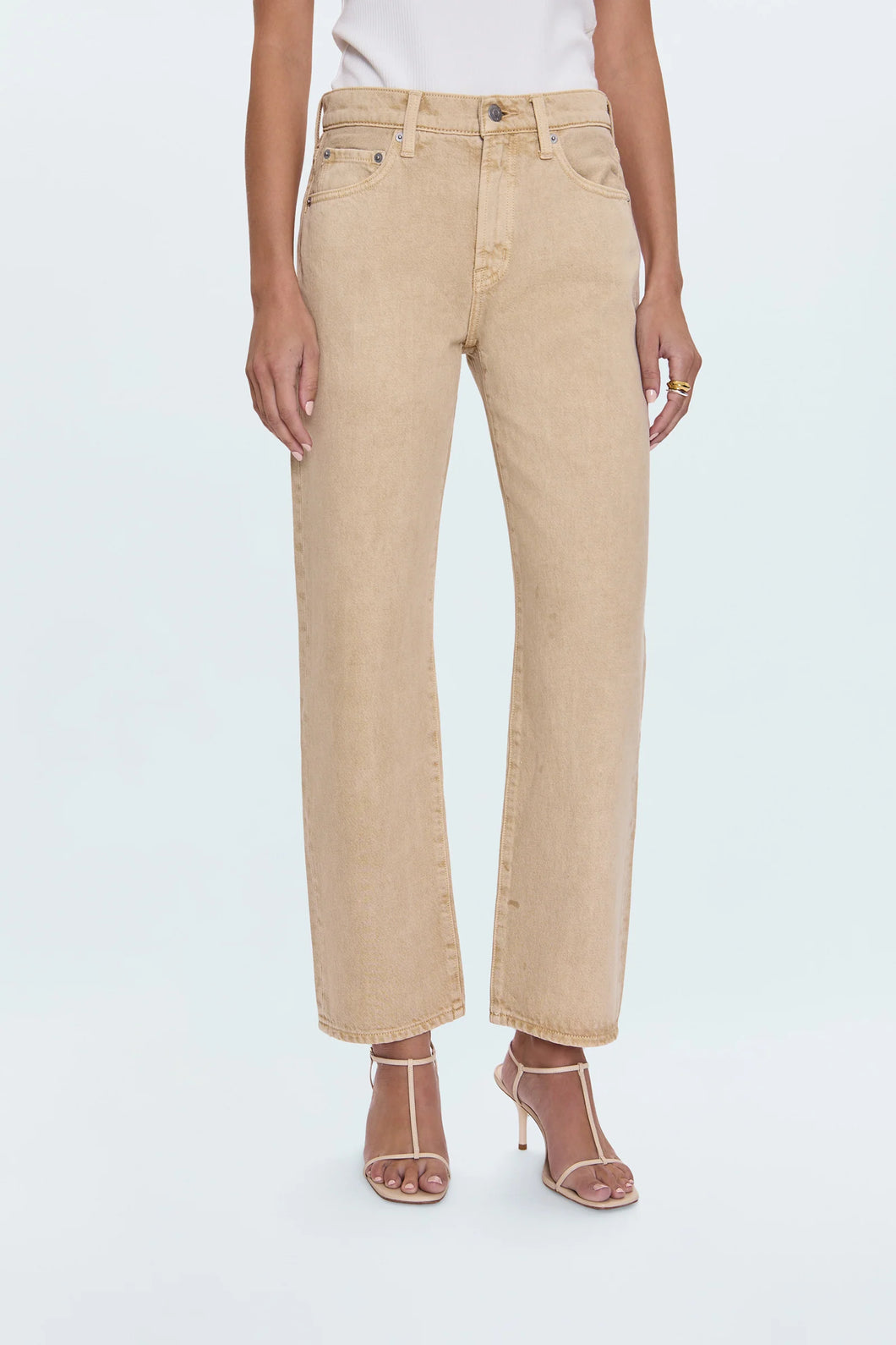 Lexi Sand Dollar Mid Rise Bowed Straight by Pistola