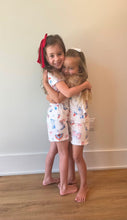 Happy 4th Pink Stripe Pajama Set Kids by Imbali Charleston