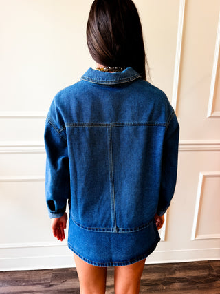 Hudson Denim Jacket and Skirt Set