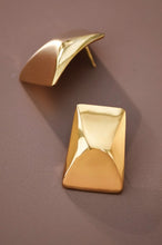 Gold Rectangle Large Studs