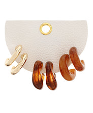 Marble and Metal Hoop Set