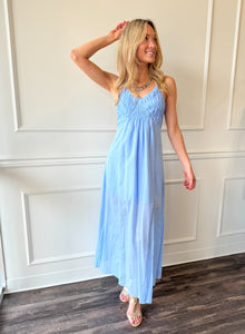 Brianna Blue Maxi Dress by Steve Madden