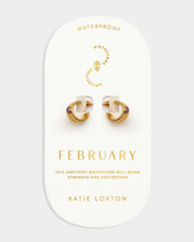 Birthstone Hoop Earring