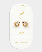 Birthstone Hoop Earring