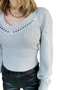 Irene Silver Sweater