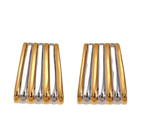 Paris Mixed Metal Earring