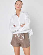 Precious Mocha Patent Shorts
