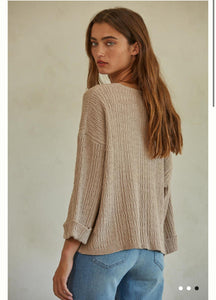 Malia Taupe Sweater