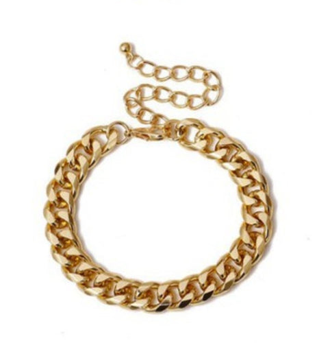 Gold Thick Chain Bracelet