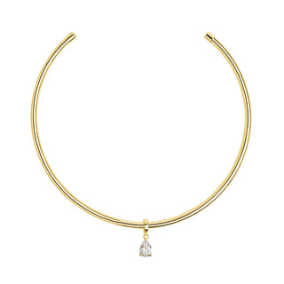 Pear Cut Necklace Cuff by Sahira