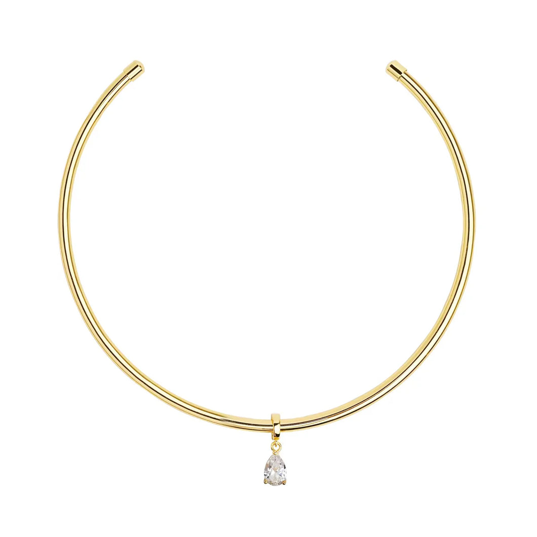 Pear Cut Necklace Cuff by Sahira