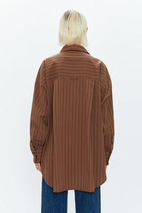 Rena Stripe Button Down Tunic