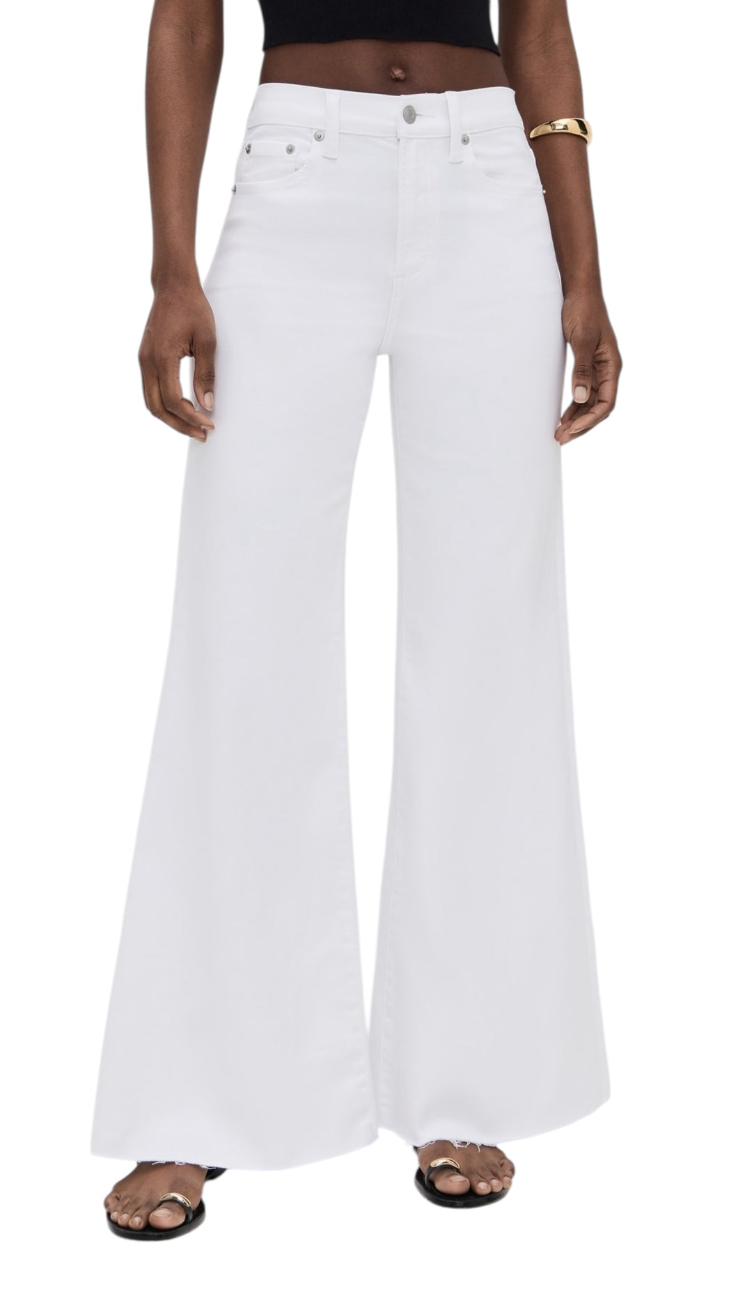 Izzy Vivi White Flare by Pistola