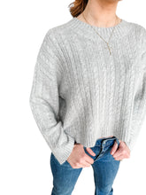 Shay Grey Cable Sweater by Lucy Paris