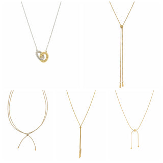 Lariat Necklaces (left to right)