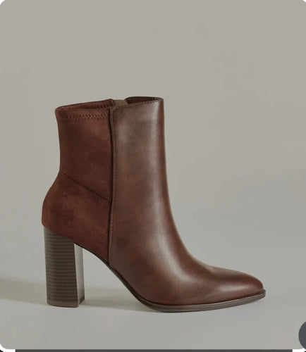 Mover Two Tone Chocolate Bootie