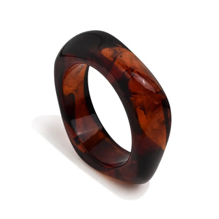 Brown Acrylic Bangle by Sahira