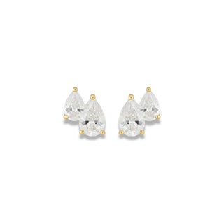 Harmony Mini Pear Studs by Sahira