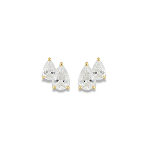Harmony Mini Pear Studs by Sahira