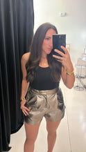 Precious Metallic Patent Shorts