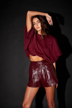 Precious Burgundy Patent Shorts