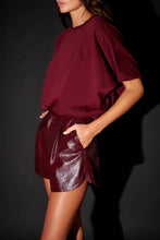 Precious Burgundy Patent Shorts