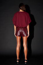 Precious Burgundy Patent Shorts