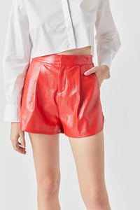 Precious Red Patent Shorts