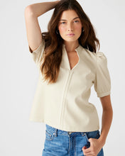 Jane Bone Leather Top by Steve Madden