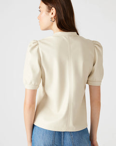 Jane Bone Leather Top by Steve Madden