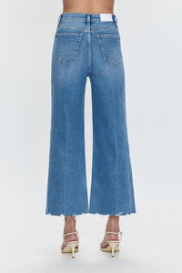 Lana Crop High Rise Ultra Wide Leg in Rhythm Vintage by Pistola