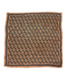 Oversized Greek Pattern Silky Scarf Brown