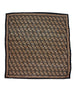 Oversized Greek Pattern Silky Scarf Black
